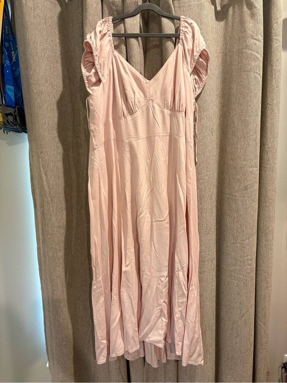 Old Navy Light Pink V-Neck Maxi Dress